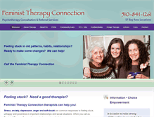 Tablet Screenshot of feministtherapy.org